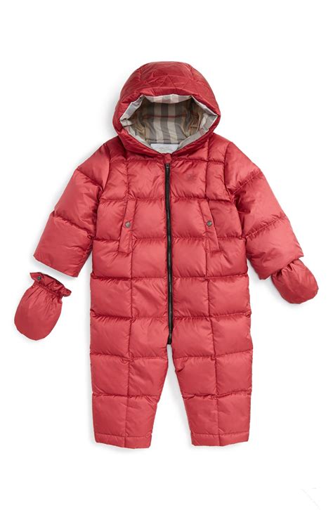 girls infant Burberry snow suit